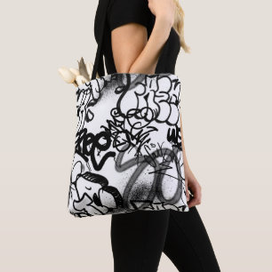 Graffiti Pattern Tote Bag