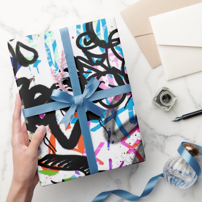 Graffiti Pattern  Wrapping Paper (Gifting)