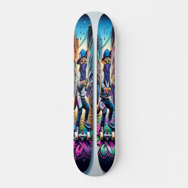  Graffiti Paws Skateboard (Front)
