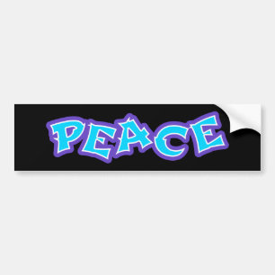 Graffiti Peace Bumper Sticker