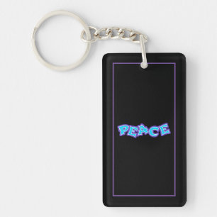 Graffiti Peace Keychain