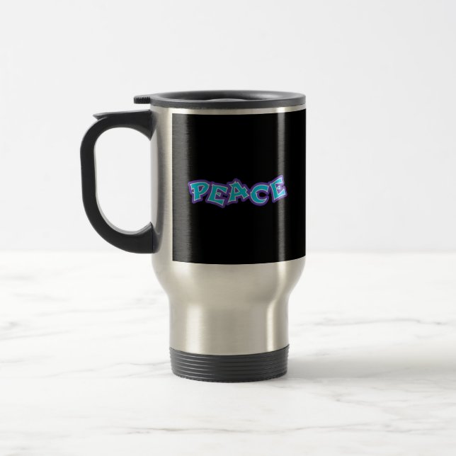 Graffiti Peace Travel Mug (Left)