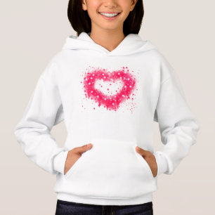 Graffiti peinture rose brillant design coeur