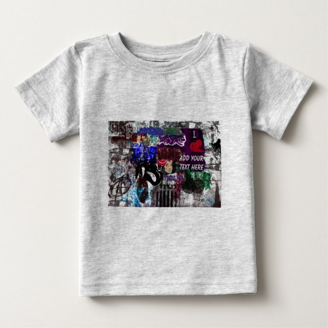 Graffiti Personalized Infant t-shirt (Front)