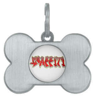 Graffiti Pet Tag