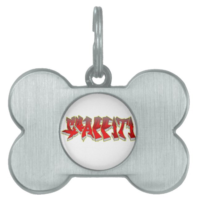 Graffiti Pet Tag (Front)