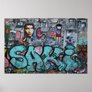 Graffiti photo poster