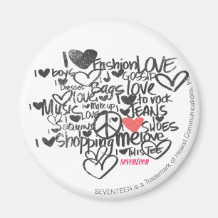 Graffiti Pink Magnet