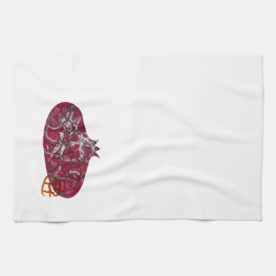 Graffiti Pomegranate Minimalist Art Kitchen Towel