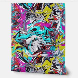 Graffiti print wallpaper