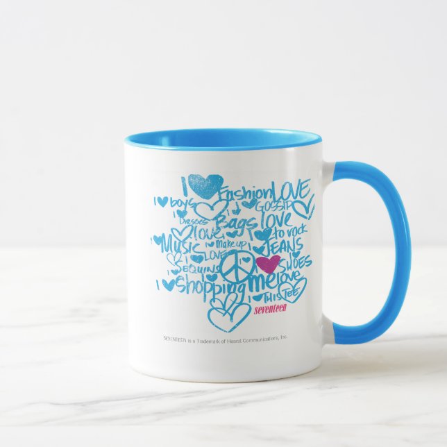 Graffiti Purple/Aqua Mug (Right)