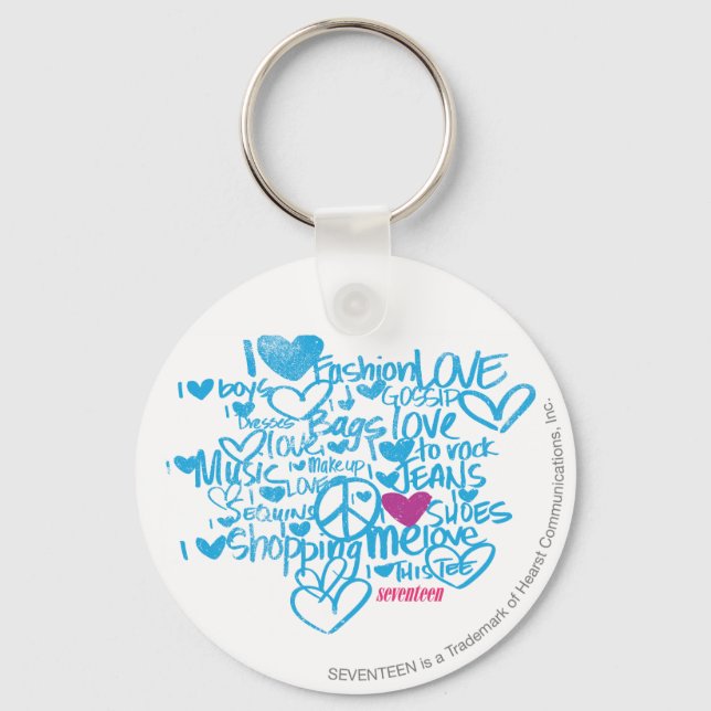 Graffiti Purple Keychain (Front)