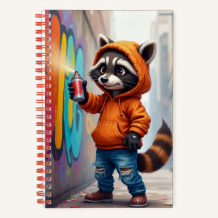 Graffiti Raccoon, author Natasha Us Notebook