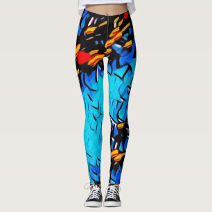 Graffiti Rave Love Leggings