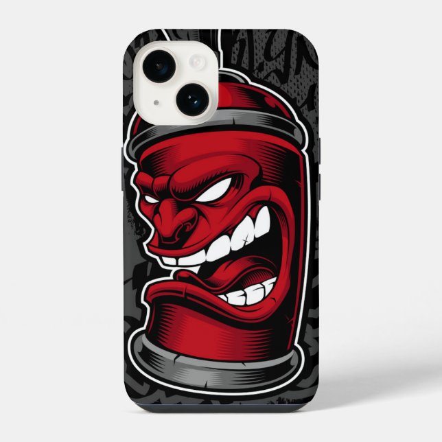 Graffiti Red Spray Can Case | iPhone 14 Case-Mate (Back)