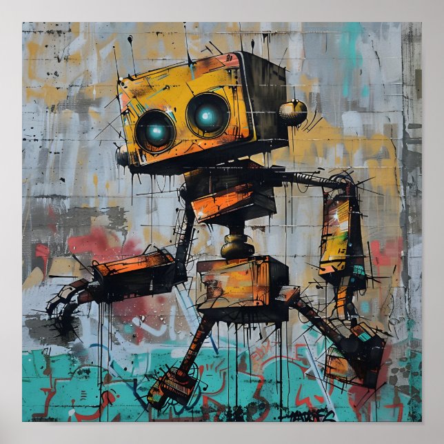 Graffiti Robot Poster (Front)
