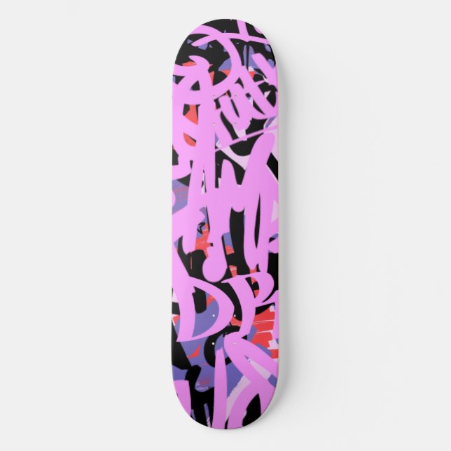Graffiti Scribbles Skateboard (Front)