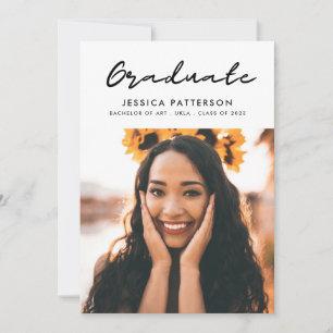 Graffiti Script Graduate Announcement