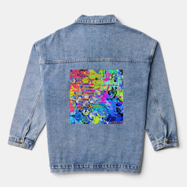 Graffiti Sea 2 Denim Jacket (Back)
