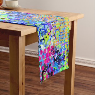 Graffiti Sea Short Table Runner