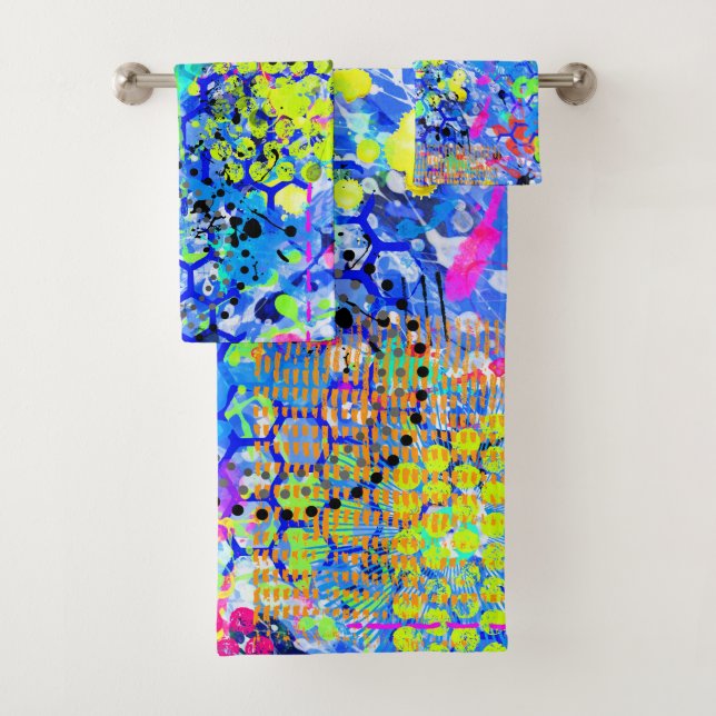 Graffiti Sea Towel Set  (Insitu)