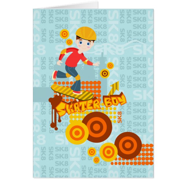 Graffiti skateboard kid birthday party (Front)