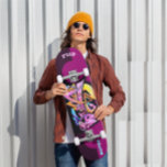 Graffiti Skateboard with Custom Captions<br><div class="desc">Make this Graffiti Skateboard Custom Captions your own by adding your text. To access advanced editing tools,  please go to "Personalize this template" and click on "Details",  scroll down and press the "click to customize further" link. Ideal for any Occasion such a birthday or Graduation gift too!</div>