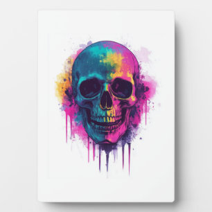 Graffiti Skull Rebel Plaque