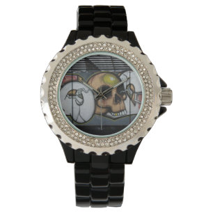Graffiti Skull Watch