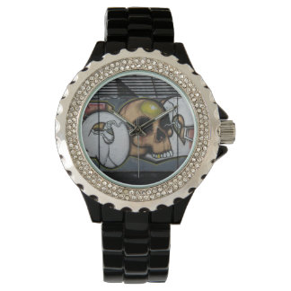Graffiti Skull Watch