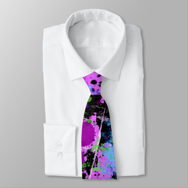 Graffiti Smoothie Abstract Tie (Tied)