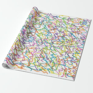 Graffiti Splatter Abstract Pattern Wrapping Paper