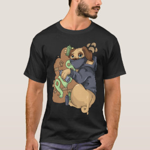 Graffiti Sprayer Pug  Spray T-Shirt
