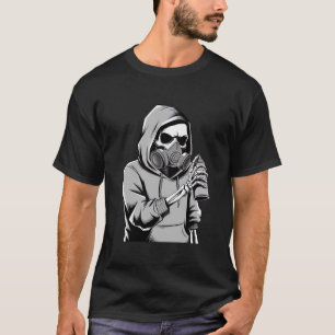 Graffiti squelette Artiste Cool T-shirt tendance