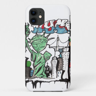 Graffiti statue of liberty iPhone 11 case