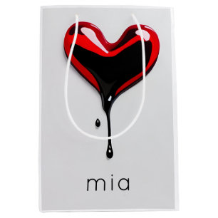 graffiti stencil love heart drip pop art Gift Bag