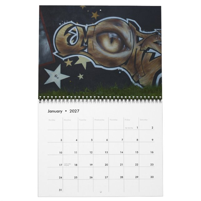 Graffiti Street Art Calendar 2011 (Jan 2027)