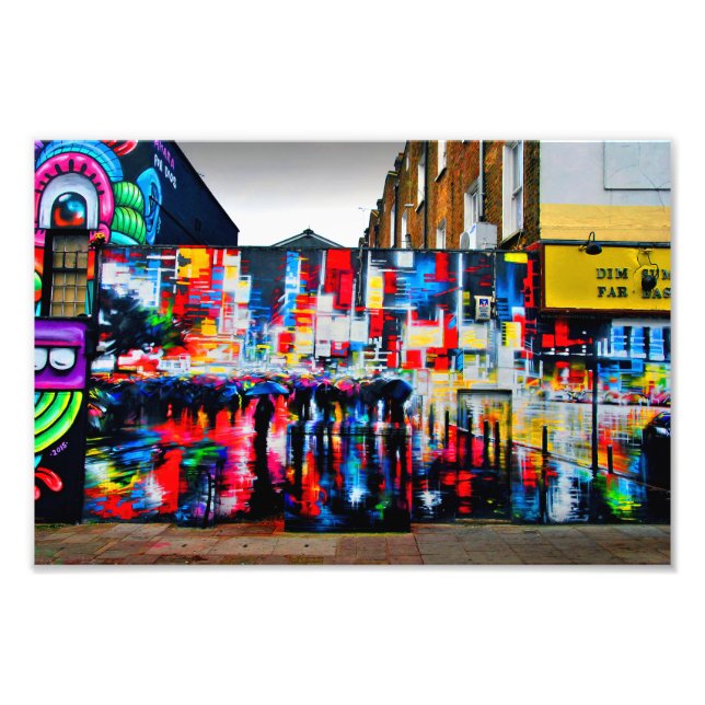 Graffiti Street Art Camden Town London Photo Print (Front)