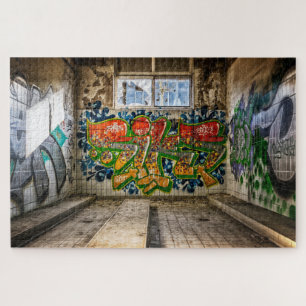 Graffiti Street Art Colorful Jigsaw Puzzle