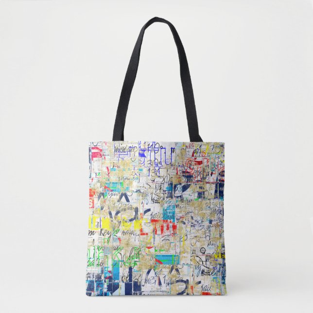 Graffiti street wall. Grunge wallart,street,backgr Tote Bag (Front)