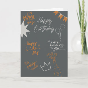 Graffiti style Birthday Card