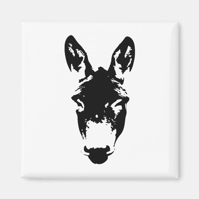Graffiti Style Donkey or Mule Street Art Drawing Magnet (Front)