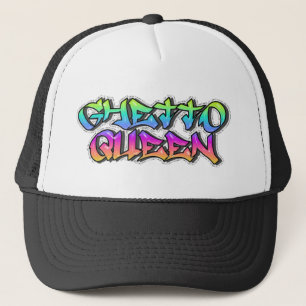 Graffiti style Ghetto Queen 2 Trucker Hat