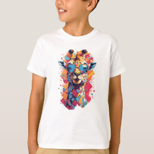 Graffiti Style Giraffe Portrait-58567 T-Shirt