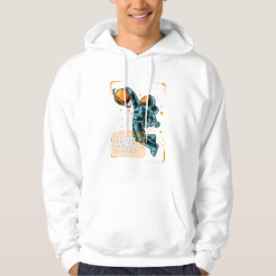 Graffiti Style I Need More Space Basketball Hoodie