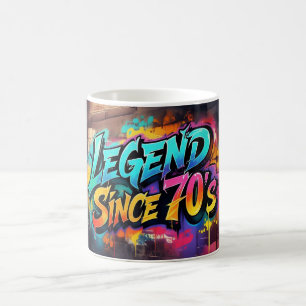 Graffiti-Style "Legend Since 70's  Coffee Mug