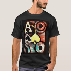 Graffiti style Poker T shirt Ace of Spades