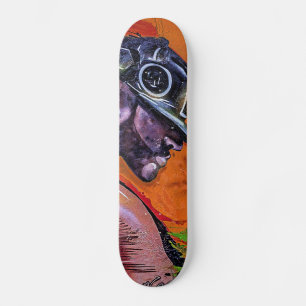 Graffiti Style Skateboarder Guy Skateboard