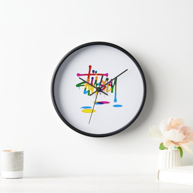 Graffiti Style Wall Clock (Home)