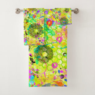 Graffiti Summer Bath Towel Set